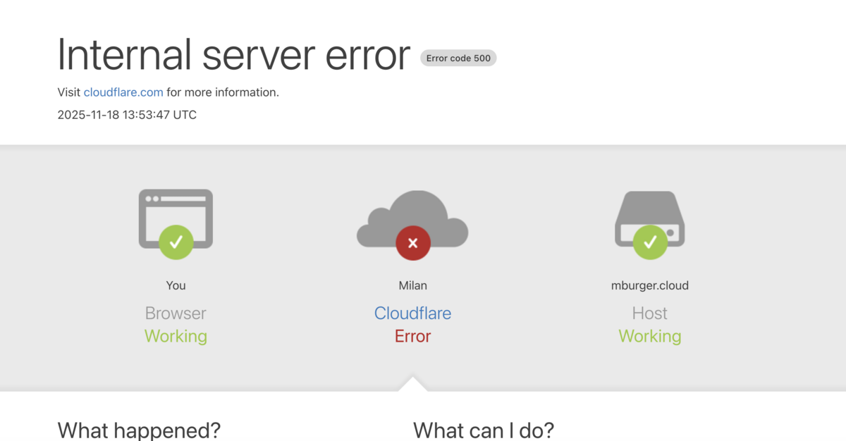 Cloudflare down, problemi per milioni di siti nel mondo... e l'app Volleyball.it+