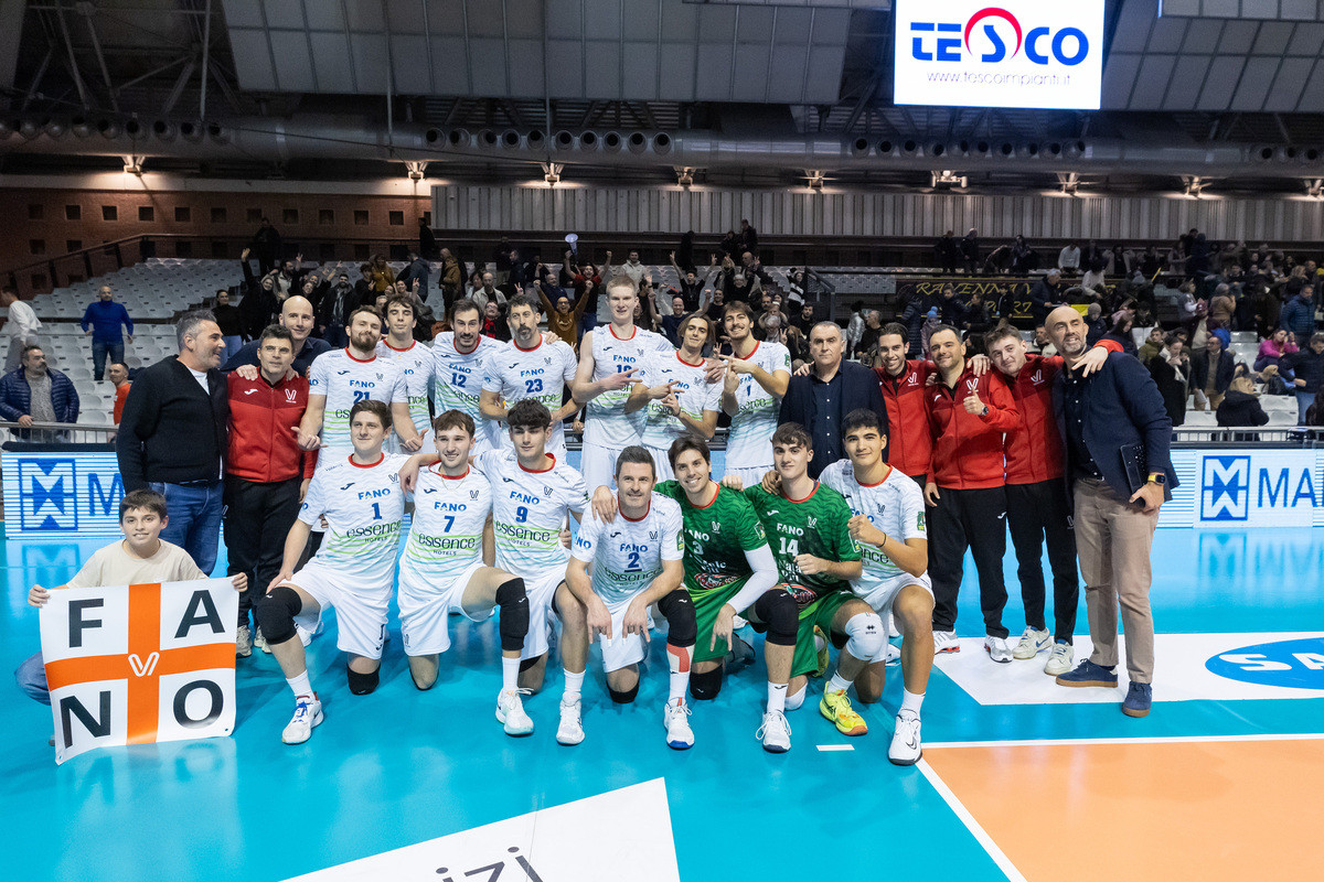 A2 Credem Banca: Fano vince 2-3 l'anticipo di Ravenna