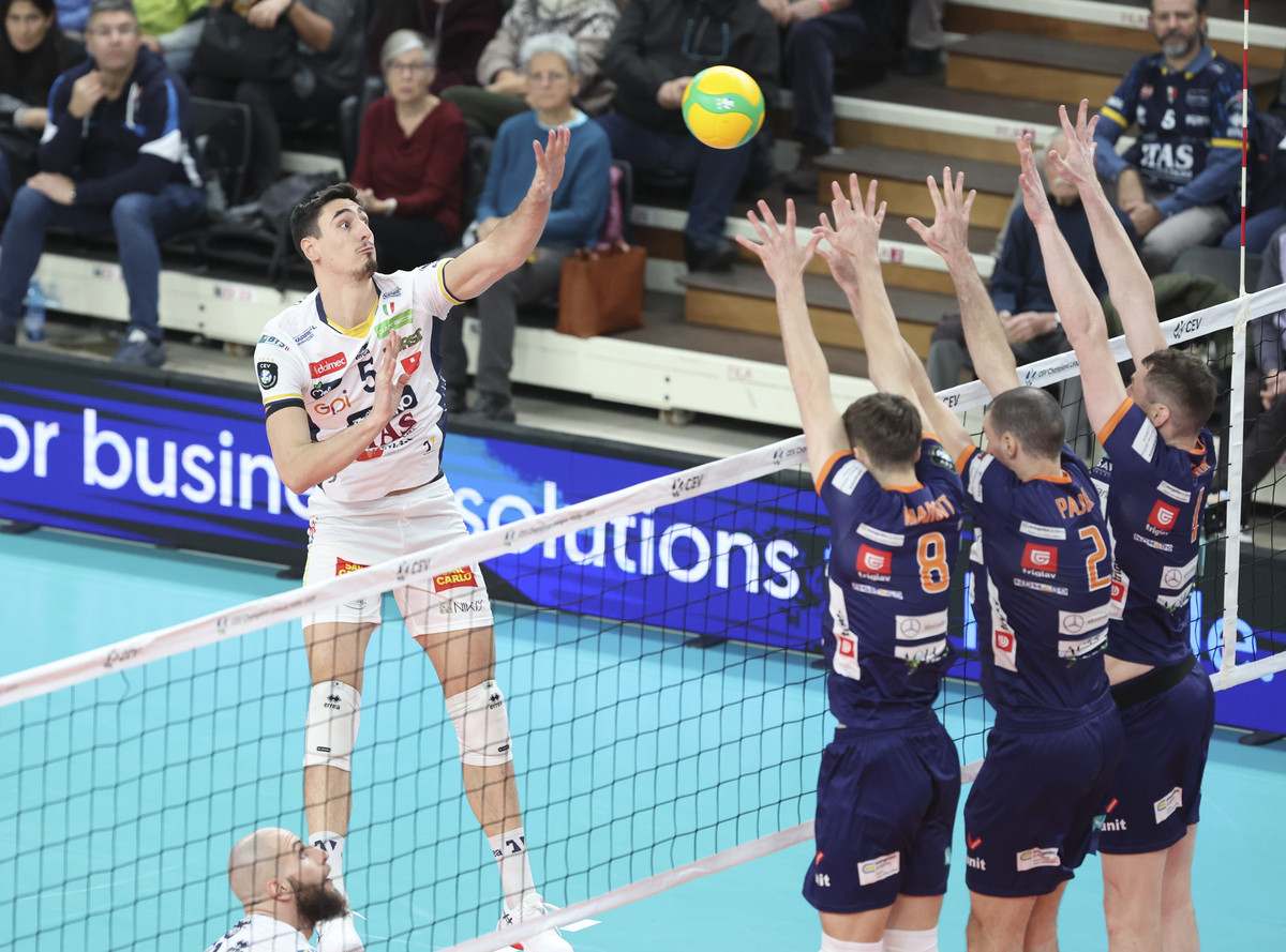 Champions League: Trento debutto vincente in Europa. 3-0 al Ljubljana