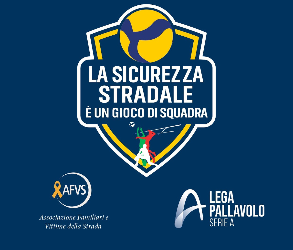 La sicurezza stradale è un gioco di squadra: Lega Pallavolo Serie A, AFVS e Credem uniscono sport e prevenzione