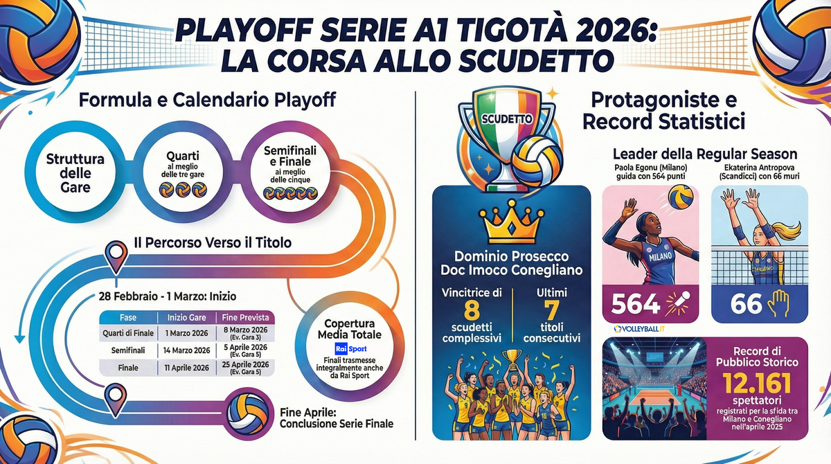 A1 Tigotà: Via ai play off Scudetto. Sarà ancora dominio Prosecco Doc Imoco Conegliano?