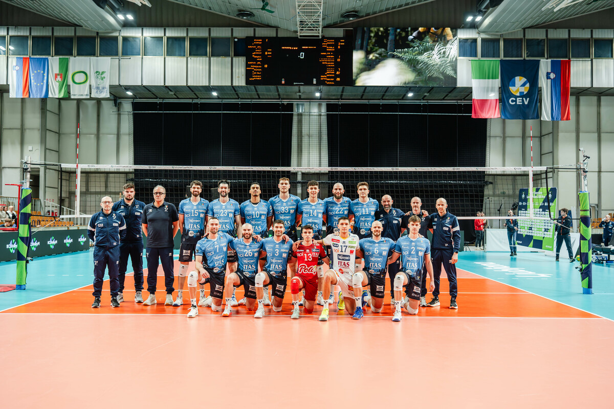 Champions League: Trento passa a Lubiana 3-1, Theo Faure MVP e top scorer da 30. Lavia torna a schiacciare