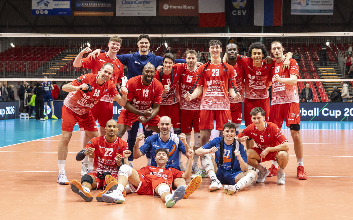 Cev Cup: Piacenza piega Lubiana al tie-break nell’andata della semifinale