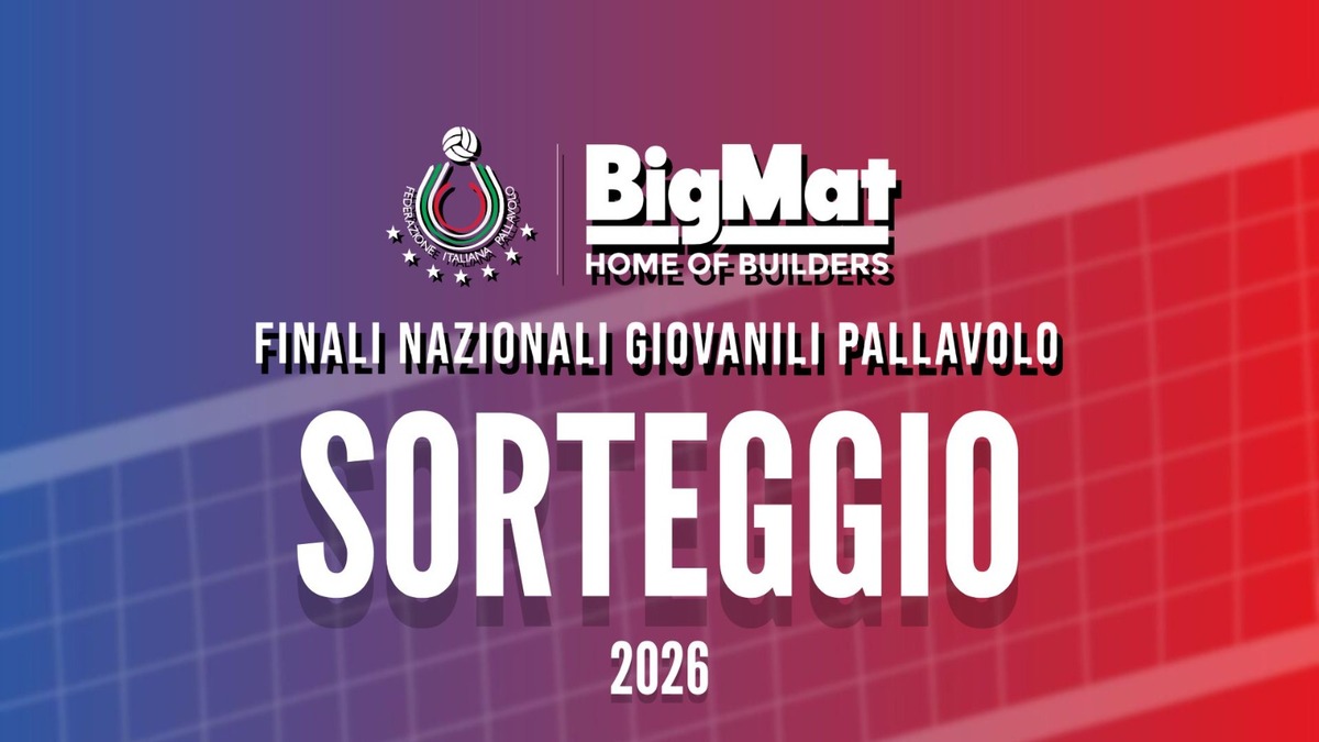 Fipav: Il 26 marzo il sorteggio delle BigMat Finali Nazionali Giovanili in premiere su YouTube