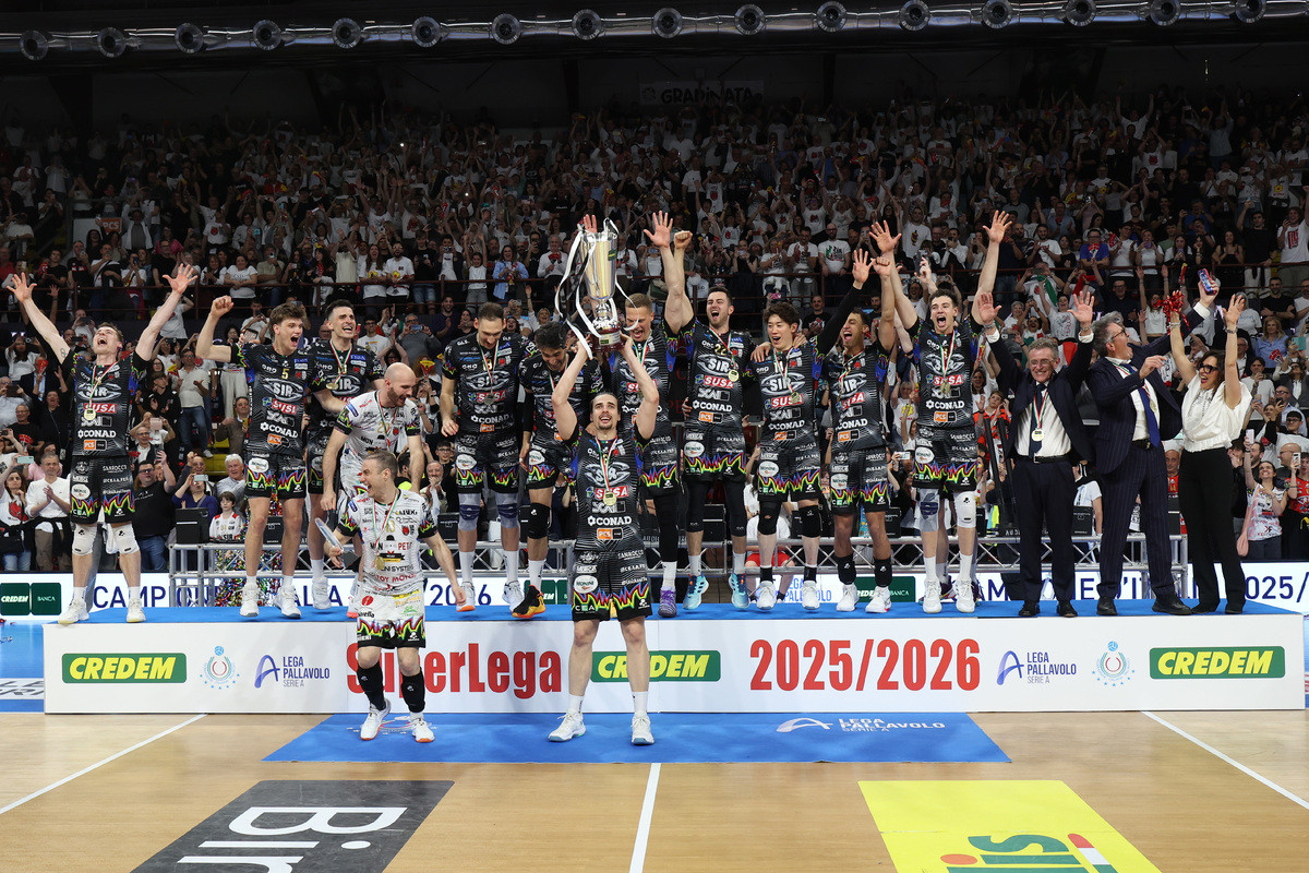 Superlega Credem Banca: Perugia campione d’Italia, il terzo scudetto conferma l’egemonia dei Block Devils