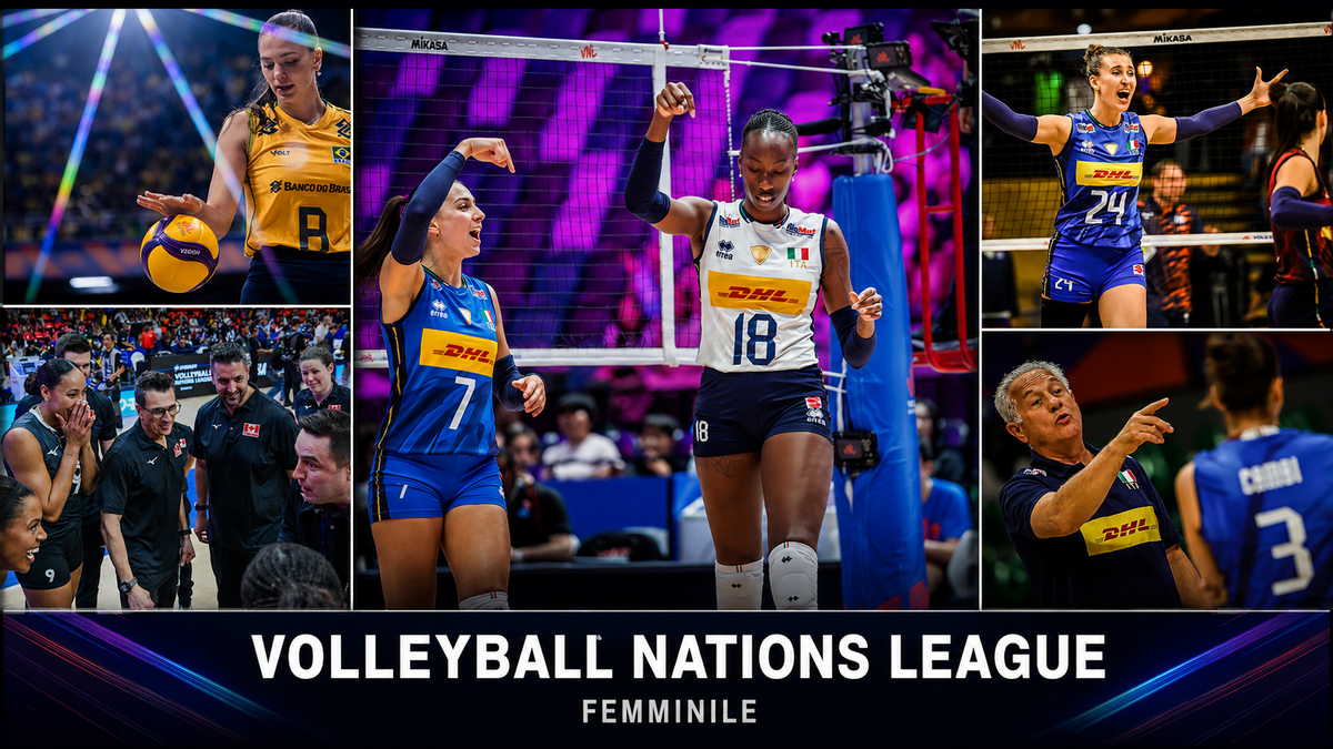 VNL F.: Tutti i risultati e le statistiche dell'11 Luglio, quarta giornata della 3. week 