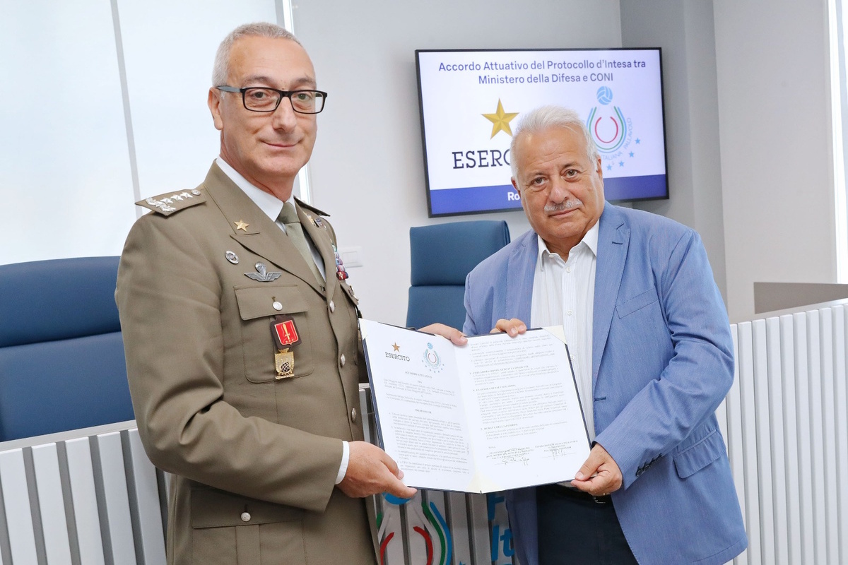FIPAV ed Esercito: Firmato l'accordo di collaborazione