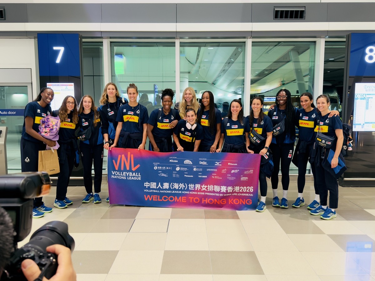 VNL F.: L'Italia è arrivata a Hong Kong, subito il primo allenamento