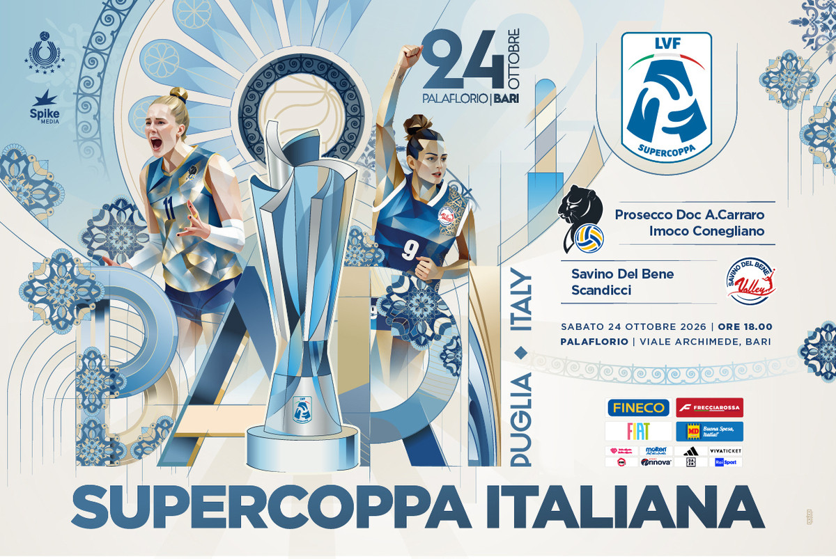 Supercoppa: Conegliano-Scandicci a Bari, biglietti e Meet&Greet su Vivaticket