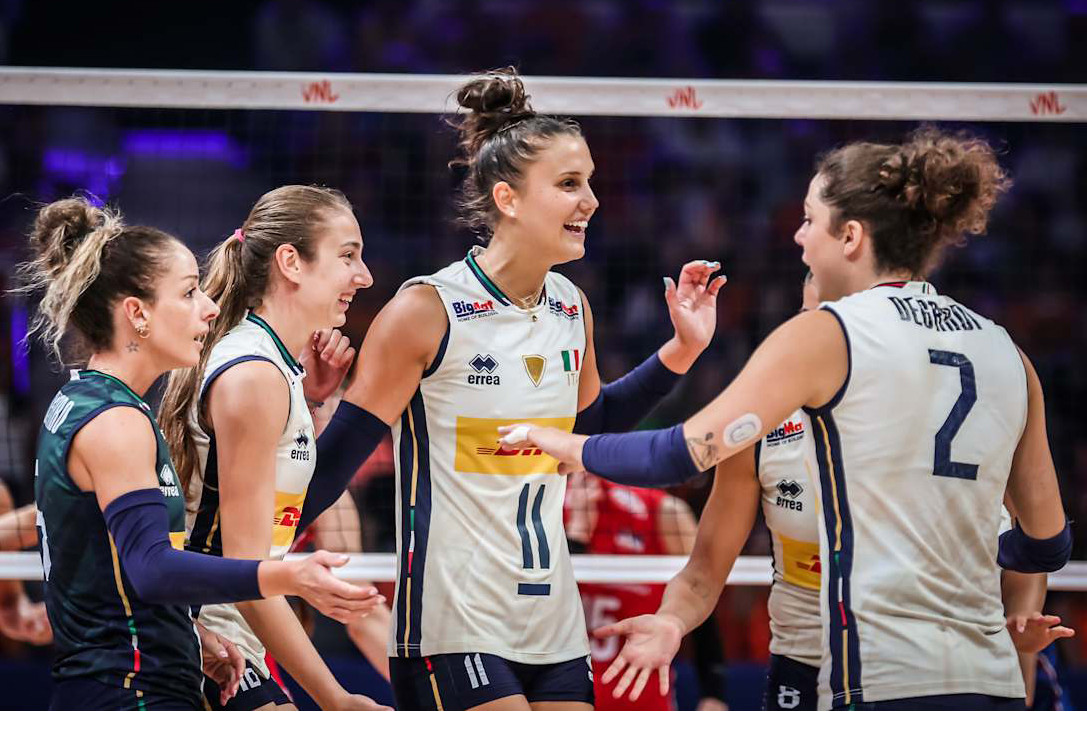 VNL F.: L’Italia chiude imbattuta la fase a gironi. Danesi: “Ora testa bassa verso le Finals”