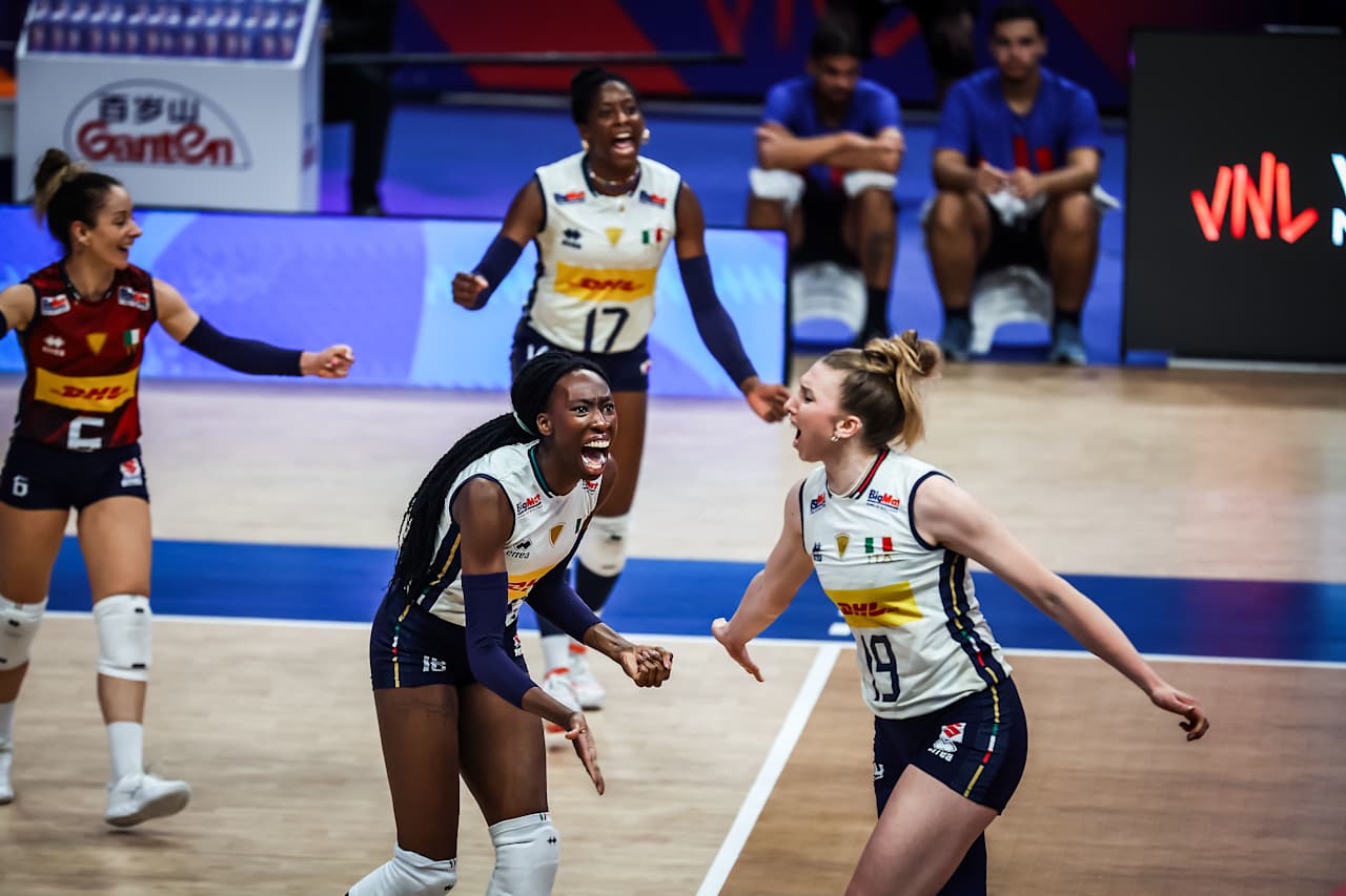 VNL F.: L'Italia domina a Rio. Vince anche con il Brasile, rotondo 3-0