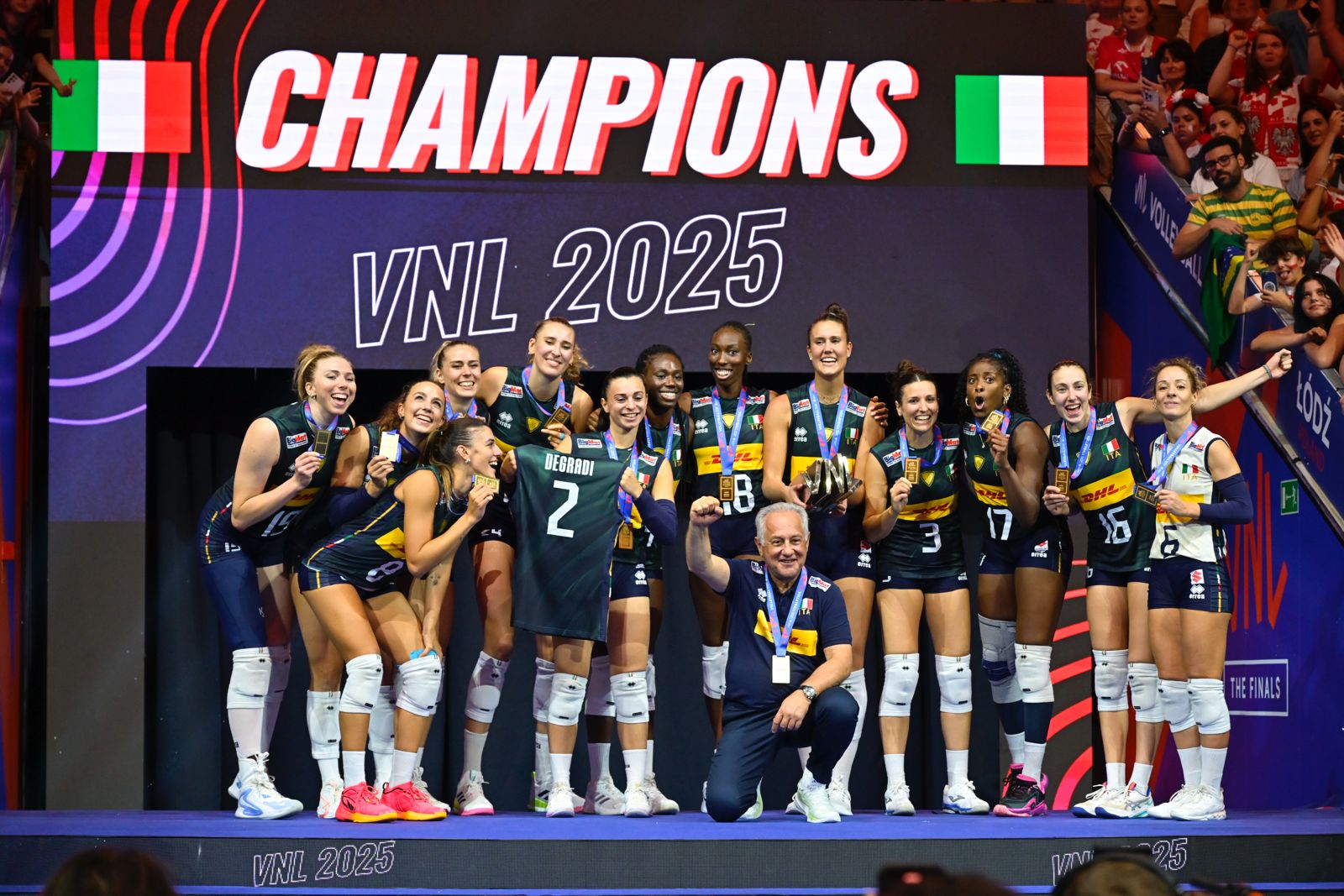 VNL F.: Italia ancora d'oro! 3-1 al Brasile. Tegola, si infortuna Degradi