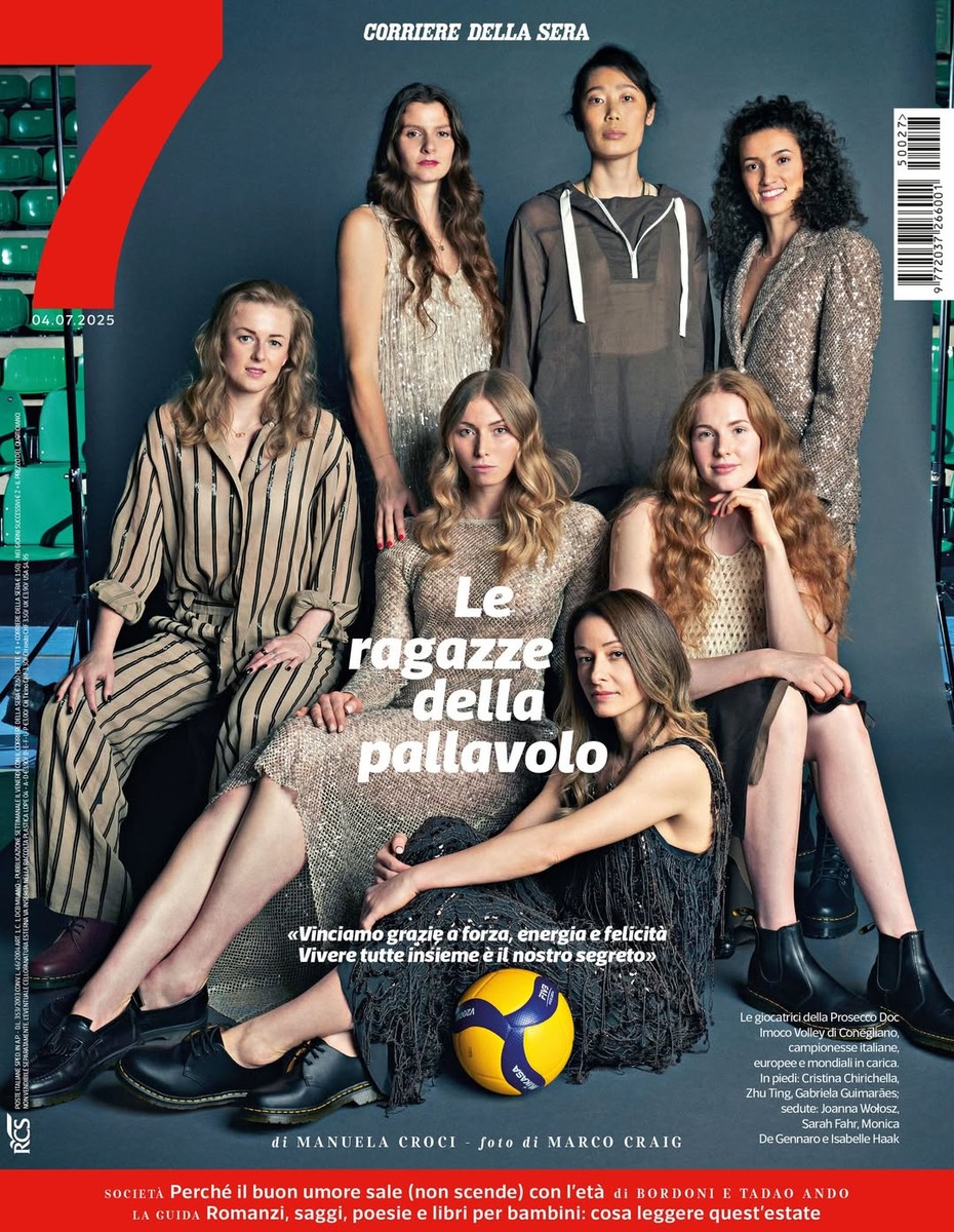 Editoria: "Soltanto insieme si vince": le pantere del volley domani su "7" del Corriere della Sera