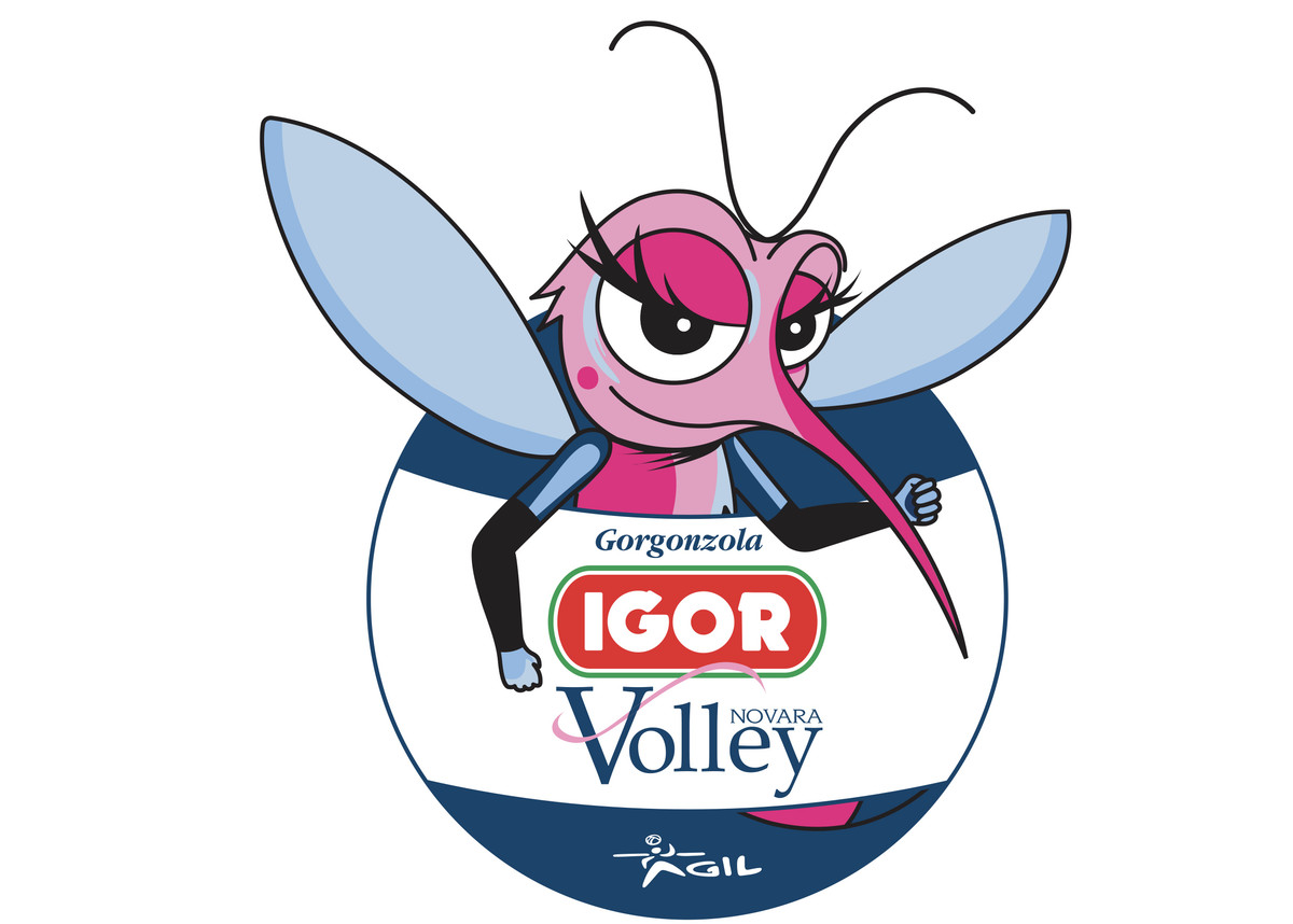 Novara: Nuovo logo per l’Igor Volley con la storica zanzara