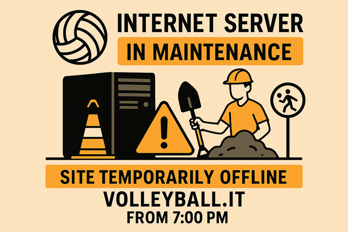 Volleyball.it, server in manutenzione dalle 19 alle 21. Perugia-Piacenza live su App