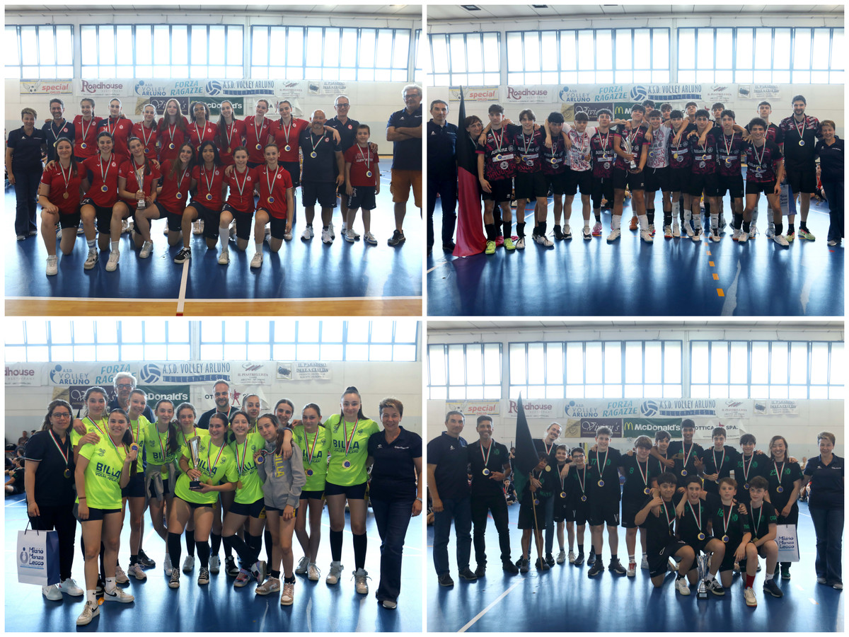 Fipav Milano Monza Lecco: In Coppa trionfano Vittorio Veneto, Billa, Visette e Diavoli Rosa