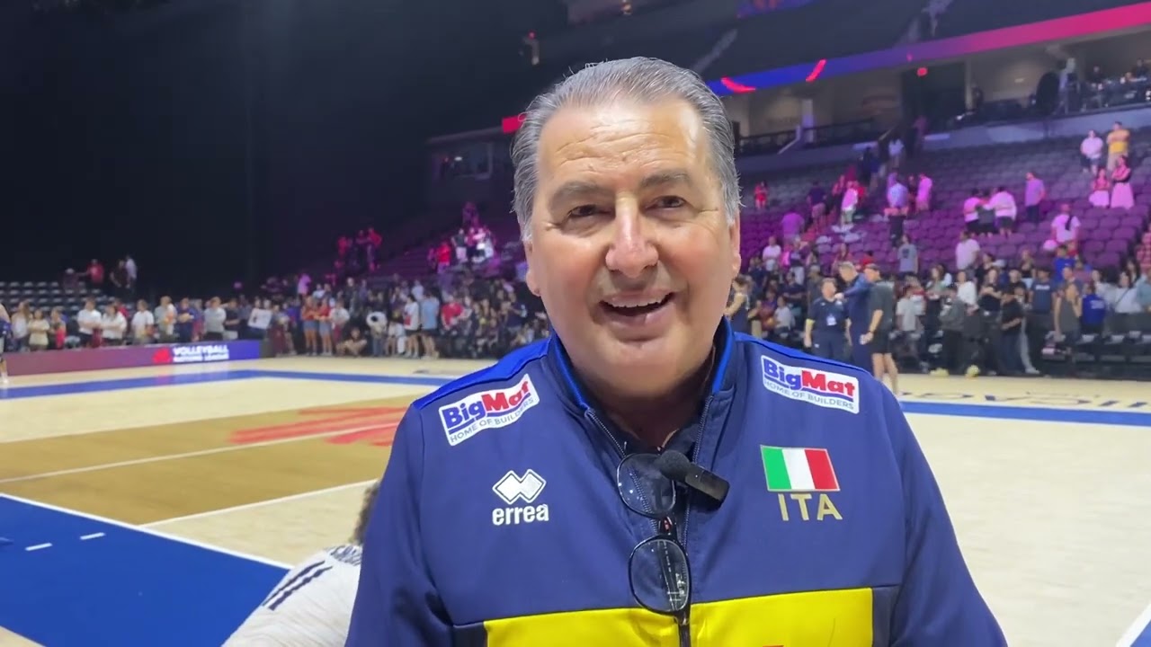 VNL: De Giorgi dopo Italia-USA 3-0. "Adesso pensiamo alle Finals, ma serve migliorare il feeling di squadra"