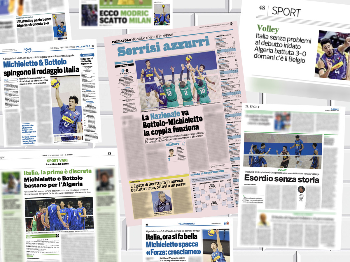 Mondiali: I principali titoli di Italia-Algeria...