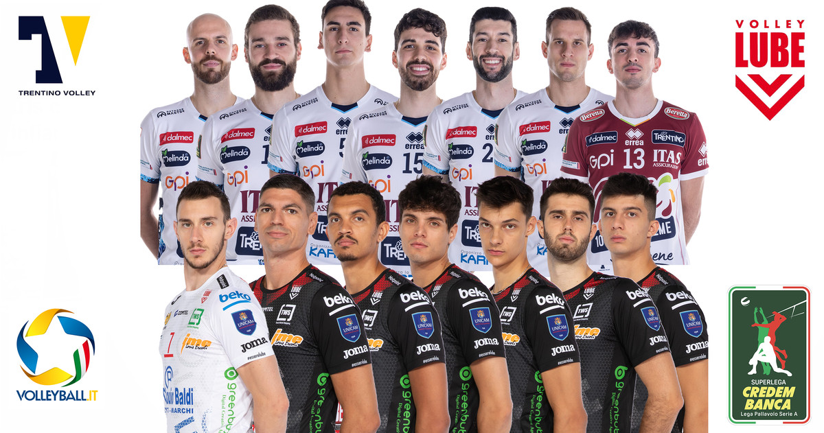Superlega: Oggi Gara 2 della Finale Scudetto. Civitanova cerca il riscatto, Trento l’allungo