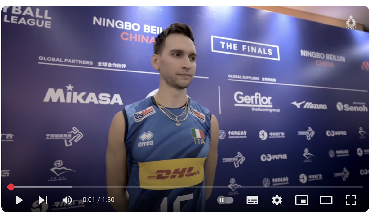 VNL: Romanò: "Siamo 14 giocatori pronti, oggi è toccato a me"