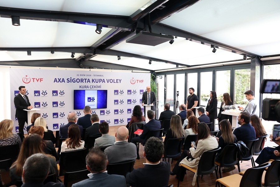 Il sorteggio dell’AXA Sigorta Kupa Voley 2026/27. Foto TVF. Il sorteggio dell’AXA Sigorta Kupa Voley 2026/27. Foto TVF.