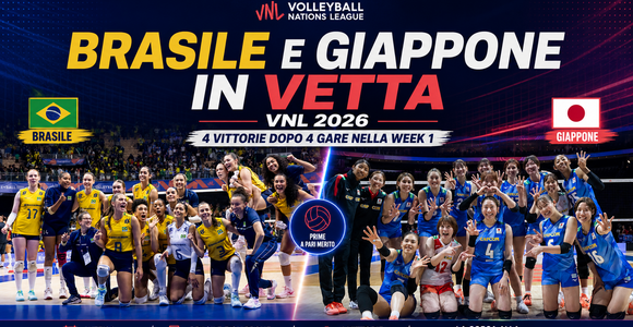 VNL F.: Tutti i risultati dell'ultima giornata della 1. week e le statistiche. La classifica VNL F.: Tutti i risultati dell'ultima giornata della 1. week e le statistiche. La classifica