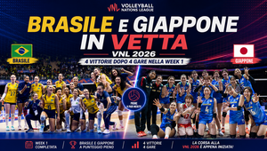 VNL F.: Tutti i risultati dell'ultima giornata della 1. week e le statistiche. La classifica