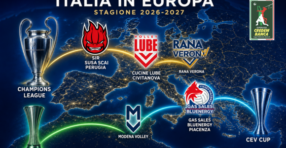 SuperLega Credem Banca: Chi va in Europa nella stagione 2026/27