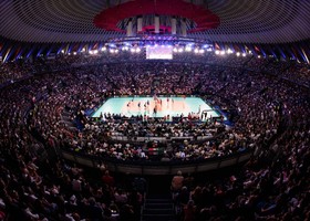 Il pubblico sugli spalti durante una gara di CEV EuroVolley Il pubblico sugli spalti durante una gara di CEV EuroVolley