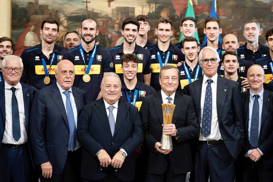 Mondiali 2022: Il Premier Draghi: &quot;Il vostro successo e la vostra crescita ricorda di cosa sono capaci i giovani italiani&quot;