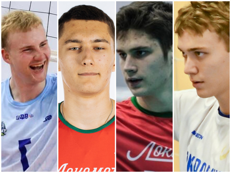 Da sx Daniil Zavolzhskiy, Kirill Vlasov, Vasily Molotkov e Dmitry Kazakov