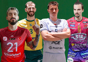 Fornal (Ankara), Russell (Zawiercie), Firlej (Warszawa), Giannelli (Perugia) Fornal (Ankara), Russell (Zawiercie), Firlej (Warszawa), Giannelli (Perugia)