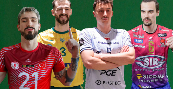 Fornal (Ankara),  Russell (Zawiercie), Firlej (Warszawa), Giannelli (Perugia)