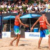 Eurobeach: Doppio ko per le coppie maschili