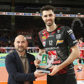 Civitanova: Adis Lagumdzija premiato Credem Banca MVP dei Quarti di Finale
