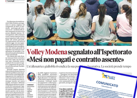 Volley Modena, nuovo caso: Una allenatrice all’Ispettorato del lavoro... Il club annuncia azioni legali
