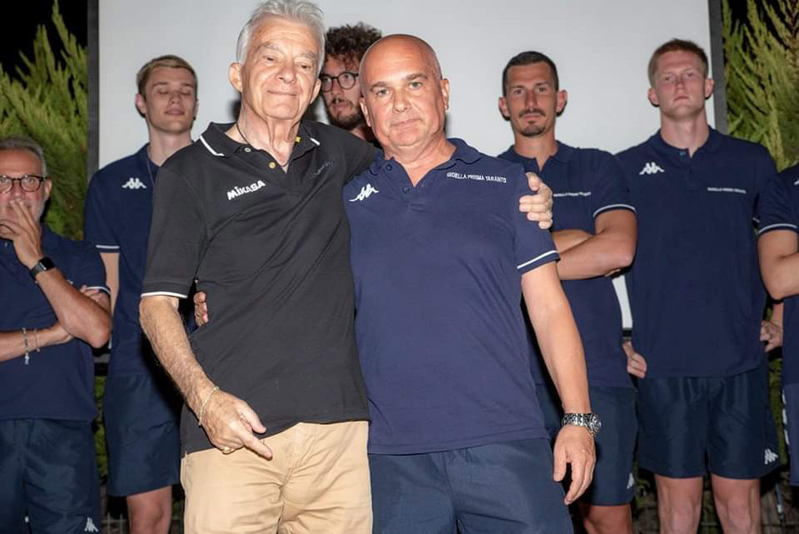 Il presidente Bongiovanni con coach Mastrangelo