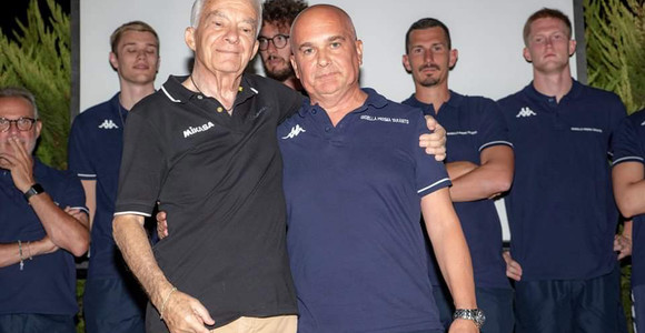 Il presidente Bongiovanni con coach Mastrangelo