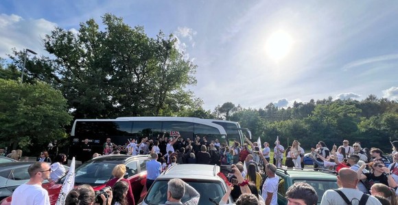 Perugia, bagno di folla per i campioni d’Europa: Colaci e Giannelli celebrano una stagione da record