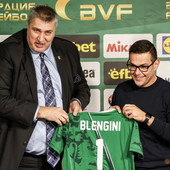 Ganev e il nuovo ct bulgaro Blengini