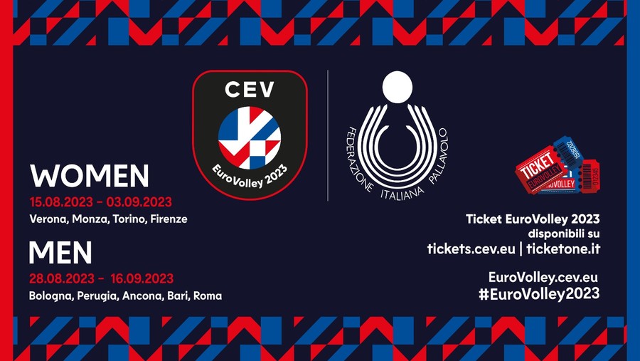 Ticketing Eurovolley 2023 Femminili: disponibili i biglietti di tutte le sedi