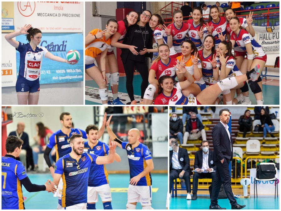 Volley Mercato B maschile, B1 e B2 femminile. Reggio Calabria, Tuscania, Imola, Crema