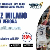 Sull'APP Volleyball.it+ il codice sconto esclusivo del 50%* per la biglietteria di Milano-Verona
