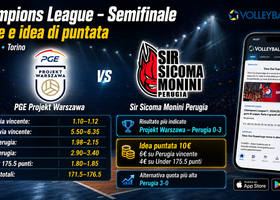 Champions League, semifinale Final Four: Perugia nettamente favorita contro il Projekt Warszawa. Le quote spingono gli umbri verso la finale