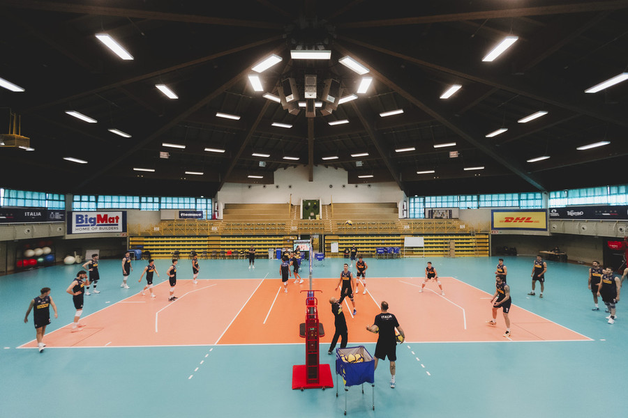Il palasport di Cavalese