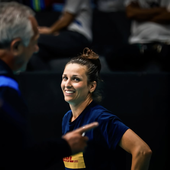 Carlotta Cambi torna al lavoro in azzurro Carlotta Cambi torna al lavoro in azzurro