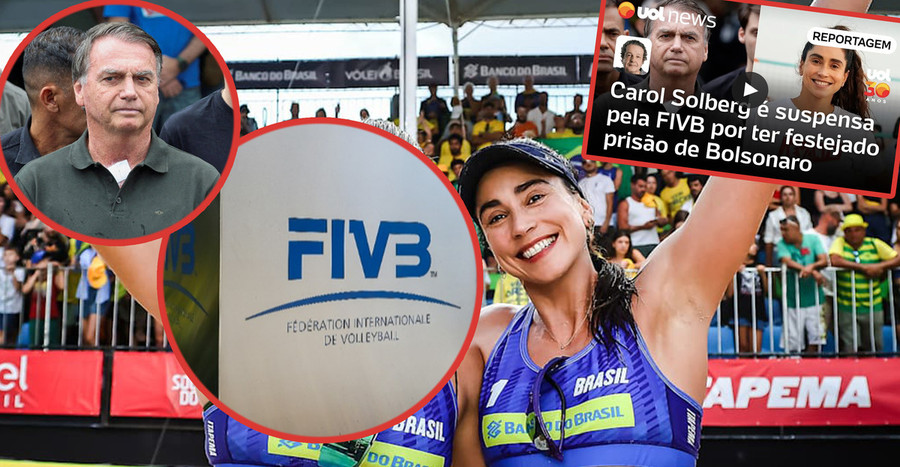Bolsonaro, Salgado, Fivb e la copertina di UOL Bolsonaro, Salgado, Fivb e la copertina di UOL