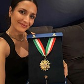 Carlotta Cambi con il collare d'oro Carlotta Cambi con il collare d'oro