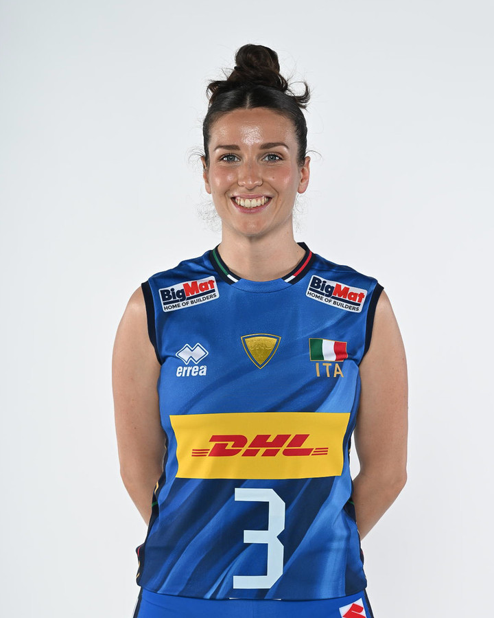 Carlotta Cambi tra Marina Lubin e la compagna di club Ilaria Spirito