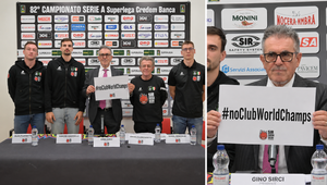 Questa doveva essere la provocazione alla FIVB... (scritta nel cartello modificata con AI) Questa doveva essere la provocazione alla FIVB... (scritta nel cartello modificata con AI)